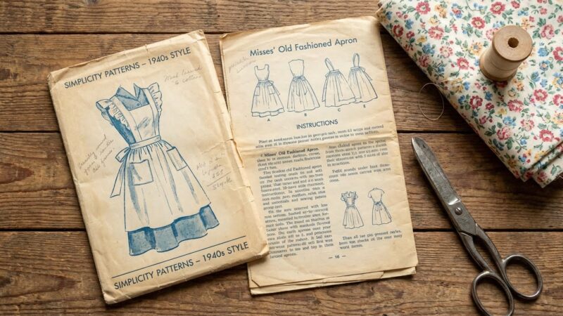 old fashioned apron pattern