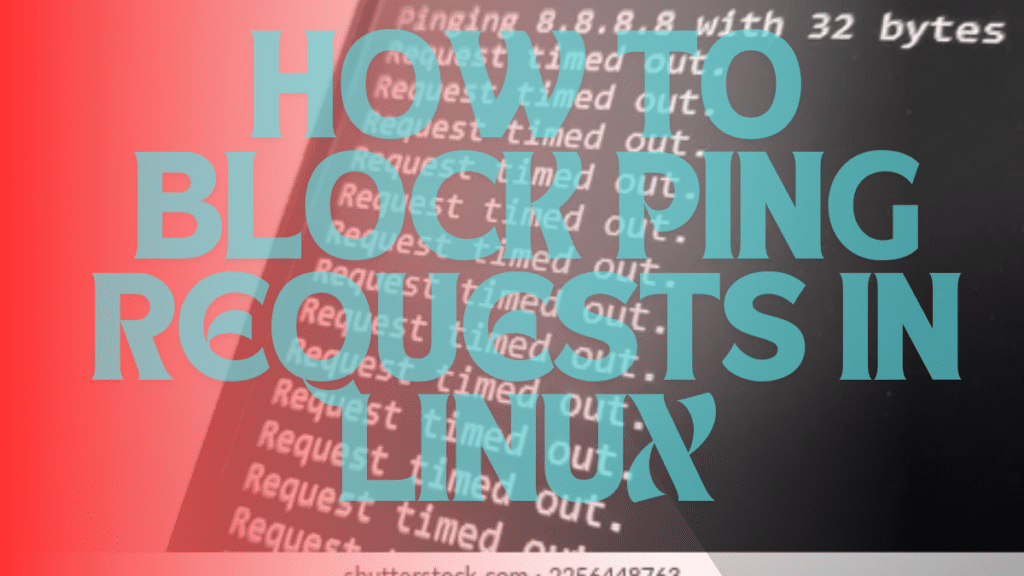 how to block ping requests in linux