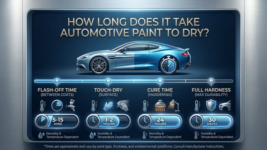 How Long Does It Take Automotive Paint to Dry