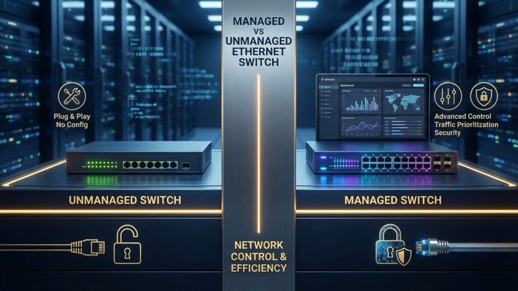 managed vs unmanaged ethernet switch