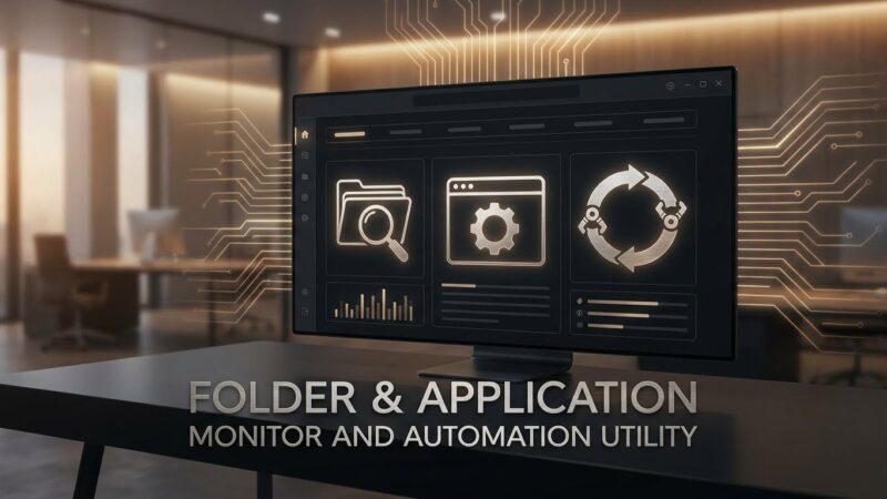 Folder and Application Monitor and Automation Utility