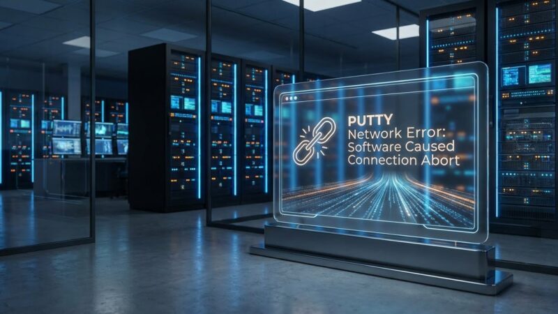 putty network error software caused connection abort