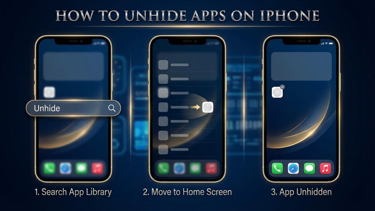 How to Unhide Apps on iPhone