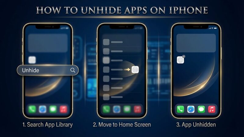 How to Unhide Apps on iPhone